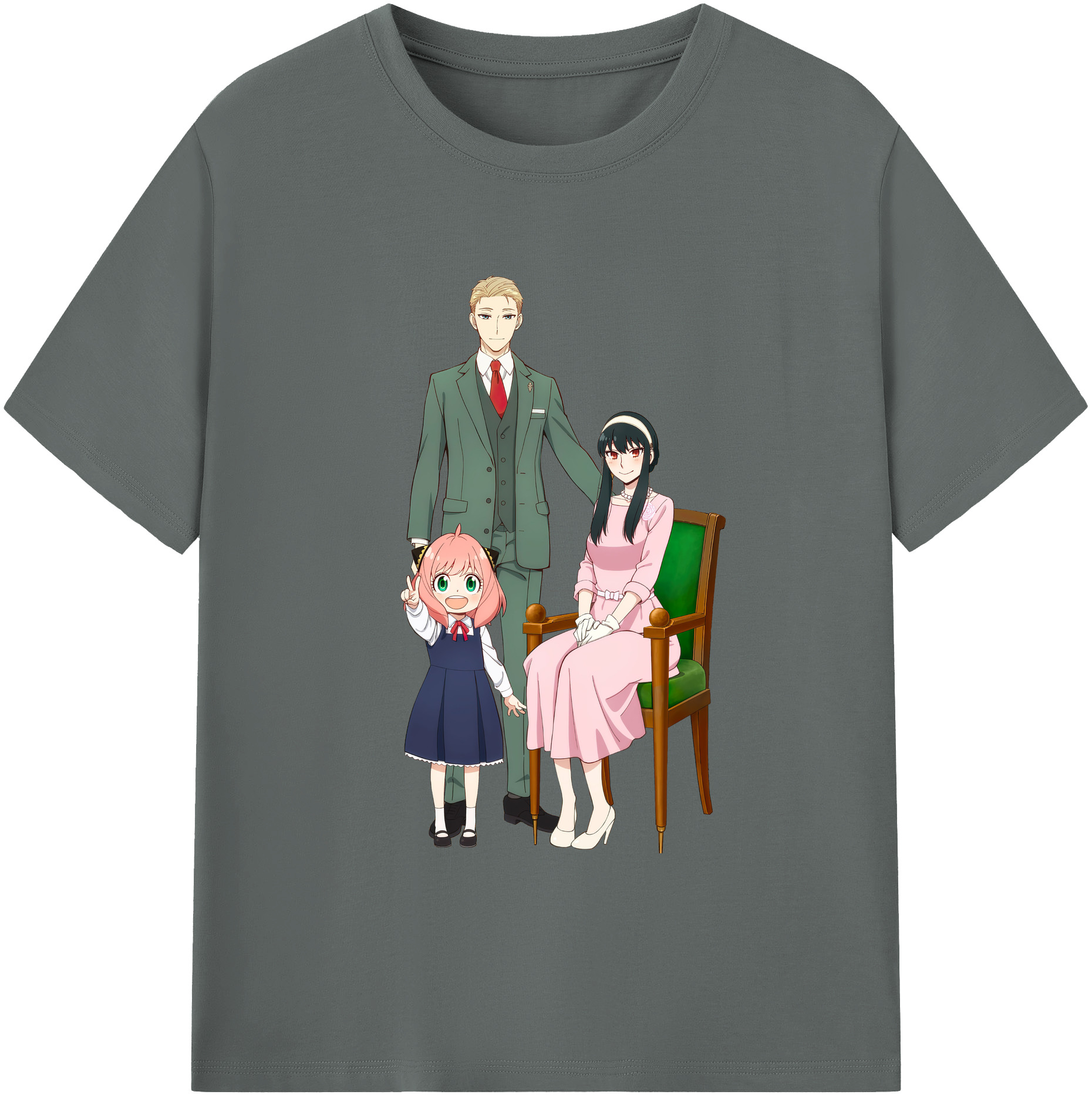 （画像用） SPY×FAMILY间谍家家酒 綿100％ メンズ半袖Tシャツ｜肌触りやわらか＆通気性